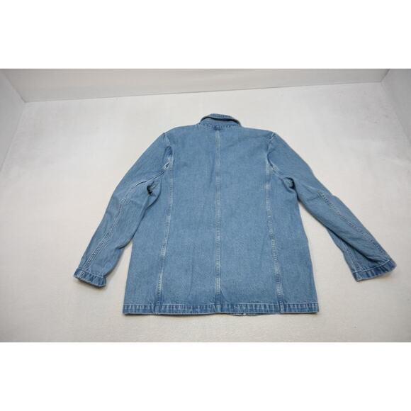 Abercrombie & Fitch Denim Jean Jacket Blue Rugged Womens Size Large - Picture 9 of 9
